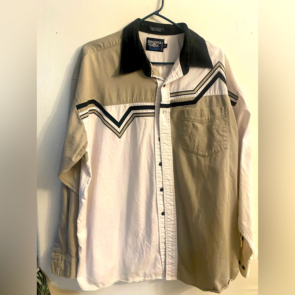 Brooks & Dunn Western Shirt with Chevron Design